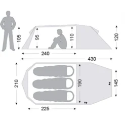 Robens Summit Butik 4 Robens Summit Butik -Robens Summit Butik nordisk 112033 oppland 3 si 3 personers telt green 4.w610.h610.fill